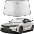 Windshield Sunshade Compatible for Honda Civic 11th Gen 2022-2024 2025 2026 Including LX, Sport, EX, Touring, and Si Window Sun Shade Cover, UV Heat Blocker & Protector, Car Accessories