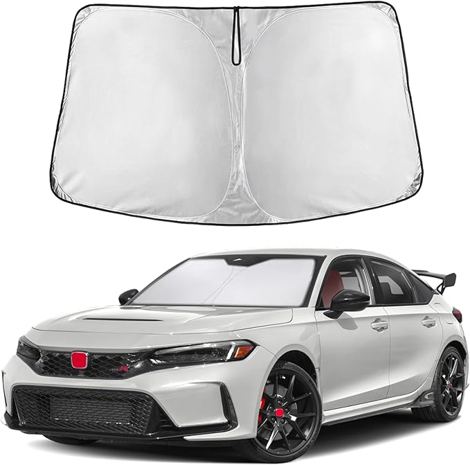 Windshield Sunshade Compatible for Honda Civic 11th Gen 2022-2024 2025 2026 Including LX, Sport, EX, Touring, and Si Window Sun Shade Cover, UV Heat Blocker & Protector, Car Accessories
