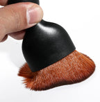 Car Interior Detailing Brush,Soft Bristle Cleaning Brush Car Detailing Brush Dusting Brush,Car Interior Cleaning Tool,Auto Detail Brush Car Dash Duster Brush (Black&Brown)