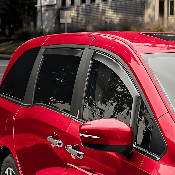 Voron Glass in-Channel Extra Durable Rain Guards for Honda Odyssey 2018-2026, Window Deflectors, Vent Window Visors, 4 Pieces - 201239