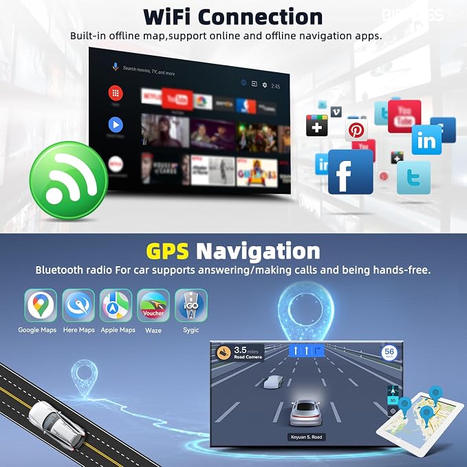 Car Radio for Chevrolet Captiva 2006 2007 2008 2009 2010 2011 with Apple Carplay & Android Auto,7-Inch Button Control Car Stereo with GPS Bluetooth WiFi DSP FM RDS Camera, 2+32GB