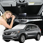 Windshield Sunshade for Buick Envision 2016-2020 Sun Shade Car Windshield Accessories Upgrade 4 Layers Blocks UV Rays Custom Fit Envision 240T Car Window Shades Front Windshield Keep Cool
