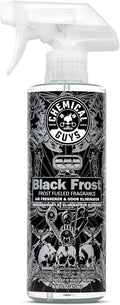 Black Frost Air Premium Car Air Freshener Spray & Odor Eliminator - Crisp Masculine Scent Spray for Trucks, SUVs, RVs, and Motorcycles - Use in Home, Office, or Garage, 16 oz Bottle