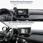 for MagSafe Car Mount Charger, Car Phone Mount for Toyota RAV4 2019–2025 7/8-Inch Screen [15W Wireless Charging], OEM-Style Fit, 360° Rotation Phone Holder Compatible with MagSafe, No Vent Blocking