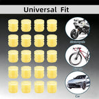20 Pcs Glow in The Dark Tire Valve Caps Fluorescent Tire Valve Stem Caps, Cool Car Present for Universal Decoration Accessories for Car SUV Bicycle Motorcycles Trucks (Orange)