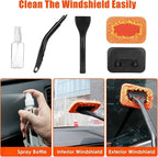 Car Cleaning Kit, Orange 17pcs Car Interior Detailing Kit with High Power Handheld Vacuum, Detailing Brush Set, Windshield Cleaner, Cleaning Gel, Complete Auto Accessories for Women Men Teens