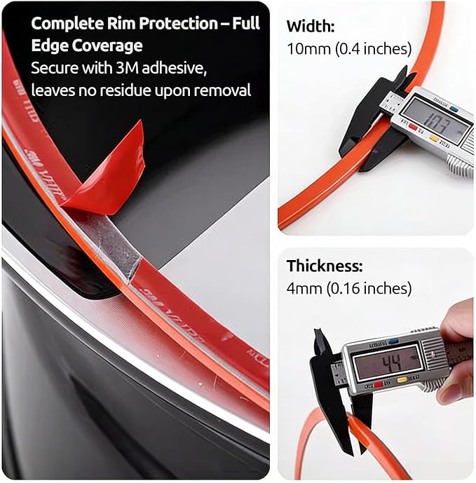Automotive Alloy Wheel Rim Protector 18 Inch Alloy Rim Guards for Car Rims Compatible with Tesla Model 3 18 Inch