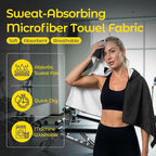 Car Seat Towel Cover - Sweat Absorbing Microfiber Towel for Car Seat After Gym, Workout & Beach - Washable Seat Protector, Universal Fit for Cars, Trucks, SUVs - 2 Pack