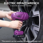 Cordless Electric Hydraulic Car Jack Kit with Impact Wrench, Remote Control 5 Ton 12V for SUV Sedans Tire Change with LED Light