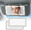 Car Sun Visor Vanity Mirror, Car Vanity Mirror With Lights, Makeup Mirror with 3 Light Modes & 60 LEDs, Rechargeable Car Mirror Dimmable Touch Control Travel Makeup Mirror for Car Truck SUV