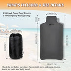 1 Pack Towel Car Seat Cover Towel, Waterproof Washable Front Seat Protectors with Terry Cloth, Non-Slip Backing, Universal Fit for Cars SUVs Trucks,Gym,Beach,Pets, Kids,Road Trips (Gray)