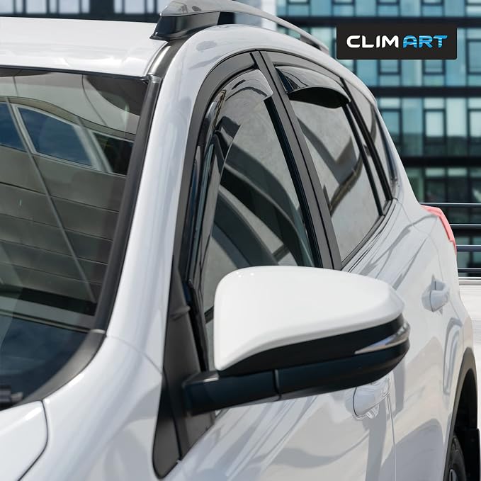 in-Channel Incredibly Durable Rain Guards Compatible with Toyota RAV4 2013-2018, Original Window Deflectors, Vent Window Visors, Vent Deflector, 4 pcs. - 613152