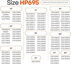 for Passenger Vehicles HP695, Snow Socks for Tires, Pack of 2