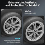 Wheel Rim Protector for Tesla Model Y Gemini 19 inch Apollo Wheels 2020-2024 Model Y Accessories All-in-one Car Tire Trim Rings Rim Case Hubcaps Wheel Cover
