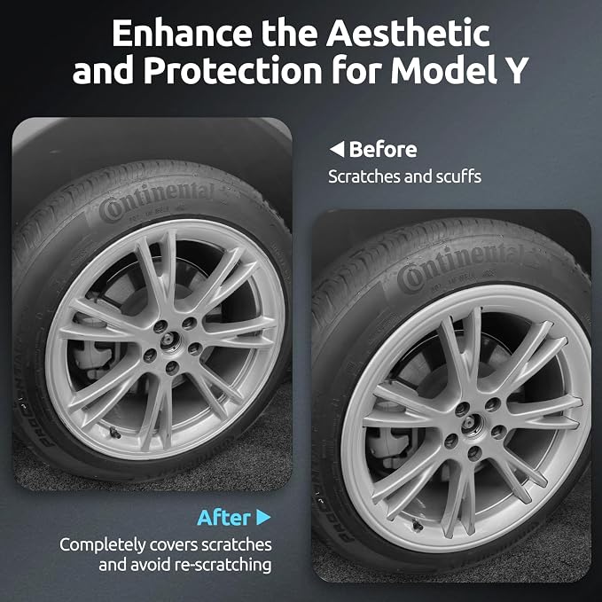 Wheel Rim Protector for Tesla Model Y Gemini 19 inch Apollo Wheels 2020-2024 Model Y Accessories All-in-one Car Tire Trim Rings Rim Case Hubcaps Wheel Cover
