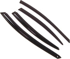 WD2-120 Dark Smoke 4 Pcs Set Window Visor (Outside Mount) Deflector Rain Guard Compatible with 1998-2004 Dodge Intrepid