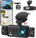 5 Channel Dash Cam 360° View 5G WiFi & APP Control, 2K Front and Rear Inside, Left Right Dash Camera for Cars Free 64GB TF Card, G-Sensor, Night Vision, 24H Parking Mode