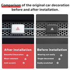 Polodunn for Honda Civic 2022-2025, for Accord/HRV/CRV 2023-2025, for Acura Integra 2023 2024 - Hazard Warning Light Push Button Cover, Emergency Flashers Trim Accessories (Silver)
