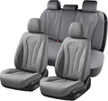 Coverado Car Seat Covers, Gray Seat Covers Full Set, Auto Seat Cover 5 Seats, Car Seat Cushion, Car Seat Covers Front Seats Back Seat Covers, Seat Cover Car Seat Protector Universal Fit Most Cars