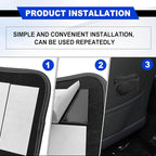 Car Seat Side Storage Pocket/Multi-Pocket Centre Console Storage Box, Car Seat Side Pocket Organizer, PU Leather Pouch Bag (Black)