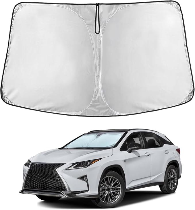 Windshield Sunshade Compatible for Lexus RX 350 450h 2023-2024 2025 2026, Sun Visor for Front Windshield & Window Sun Shade Cover, UV Heat Blocker & Protector, Car Accessories