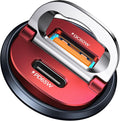 【Upgraded】 125W USB C Car Charger Super Fast Charging for iPhone 16, [PD65W & QC60W][All Metal] Cigarette Lighter Car Charger,Dual Port for iPhone 16 15 Pro iPad Samsung S25 S24 MacBook-Red
