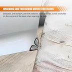 2PCS Car Door Protector Edge Guards for Door Corner, Carbon Fiber Anti-Collision Front Doors Corner Protector Self-Adhesive Sticker, Universal Vehicle Decoration Accessories (Silver)