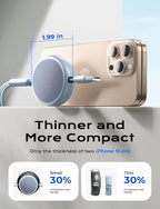 Multi Charging Cable 3 in 1 iPhone 16 Charger Cord, Retractable Car Charger Type C Cable, Retractable iPhone Charger Cord with Type C/L/Micro USB for iPhone/Samsung/PS/Kindle,Blue
