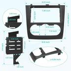 NuIth Double DIN Radio Dash Kits for Nissan Altima 2007-2012 with Non Digital A/C Climate Control, Altima 2Din Stereo Wiring Harness Adapter, Altima Trim Bezel Mount Housing Bracket