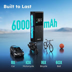 T40 Tire Inflator Portable Air Compressor, 150PSI Cordless Air Pump for Car Tires with Floating Digital Display, Smart Auto Shut-Off, Fast Inflation for Motorcycles, Bicycles, Sports Balls