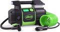 40063 Tire Inflator, Portable Car, SUV, 4x4 Air Compressor, Elite Heavy Duty, Inflate Right Automatic Shut Off, with Digital 99 psi Display, Long Hose and LED Light, 12V, 3 min Inflation