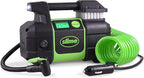 40063 Tire Inflator, Portable Car, SUV, 4x4 Air Compressor, Elite Heavy Duty, Inflate Right Automatic Shut Off, with Digital 99 psi Display, Long Hose and LED Light, 12V, 3 min Inflation