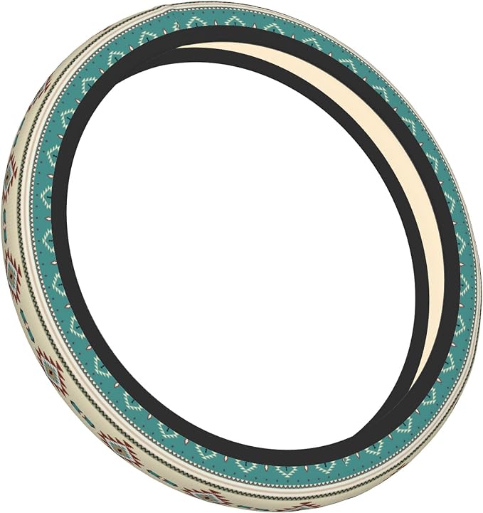 Western Steering Wheel Cover Cute Universal 15 Inch Car Accessories Protector for Women Fit Auto SUV Sedan Vans Trucks