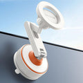 for Magsafe Car Mount - [Ultra Nano Gel & 70+LBS Vacuum Suction] 360° Magnetic Phone Holder for Car Suction Cup Phone Mount Dashboard Windshield Car Mount for iPhone 17 16 15 14 Pro Max White