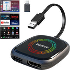 Magic Box 3.0 Max 2026 Upgrade - 32G Car Streaming Device with Netflix, YouTube, Prime Video, Wireless Apple CarPlay & Android Auto Adapter, Support HDMI Output & USB Drive, for OEM Wired CarPlay Cars