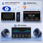 4+64G Car Radio for Toyota Corolla 2004-2008 Wireless Carplay Android Car Stereo, 9 Inch Touchscreen with Android Auto 5G WiFi GPS Navigation AHD Backup Camera FM RDS Radio Receiver