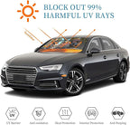 Windshield Sun Shade Funny Dog Driving Car Car Front Window Sunshade Cover for Truck SUV Blocks UV Rays Automotive Visor Interior Protector 51 x 27.5 inch