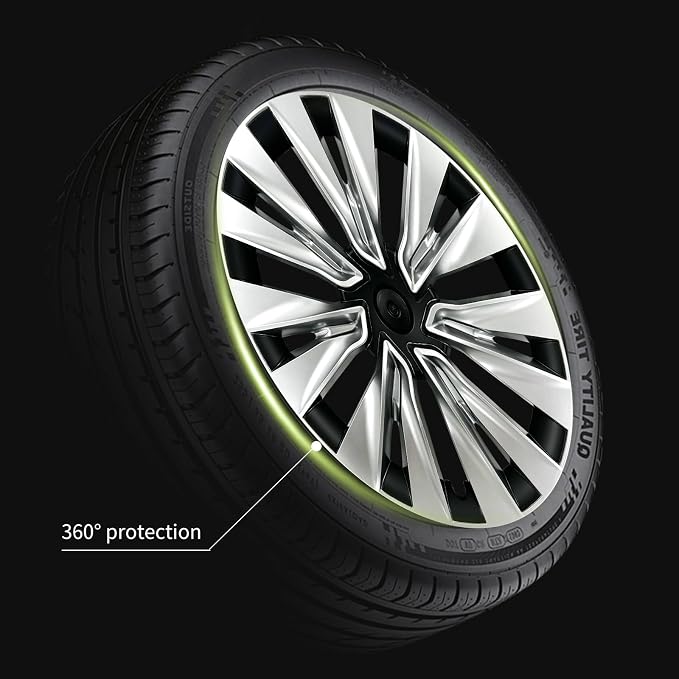 for Tesla Model Y 19 inch Wheel Rim Protector, for Tesla Wheel Cover 19 inch, Model Y(2020-2024) 4PCS Hubcaps Wheel Cover Rim Full Cover Hubcaps Accessories