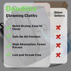 Bath Wipes Shower Cleaning Cloths, Premium Car Drying Towel | Ultra Absorbent Twisted-Loop Design| Microfiber Towel for Car, Shower Cabin, Household
