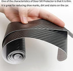 Car Door Sill Protector,4D Carbon Fiber Anti-Scratch Cover Strips,Universal Scuff Protective Door Threshold Guard Vinyl Sticker for Car Truck SUV(4PCS)
