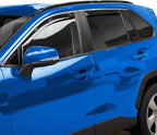 Goodyear Shatterproof in-Channel Window Deflectors for Toyota RAV4 2019-2025, Rain Guards, Window Visors for Cars, Vent Deflector, Car Accessories, 4 pcs - GY008506