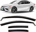 in-Channel Incredibly Durable Rain Guards Compatible with Toyota Camry 2018-2024, Original Window Deflectors, Vent Window Visors, Vent Deflector, 4 pcs. - 618111
