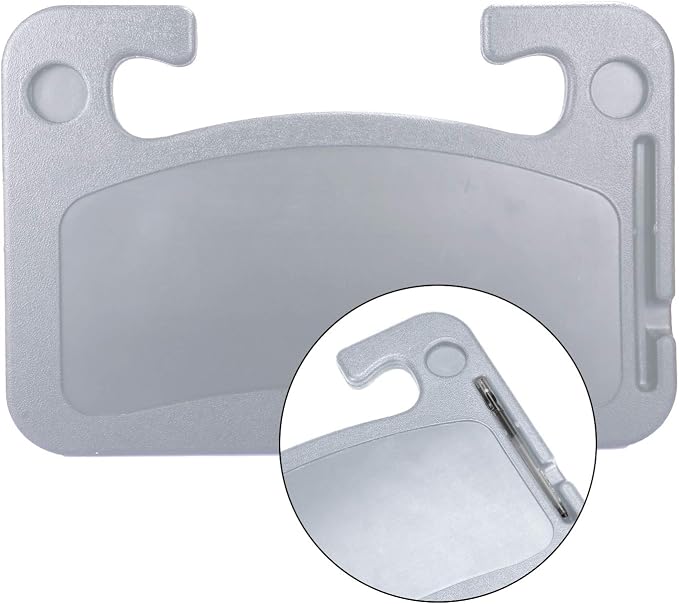 Car Steering Wheel Desk for Laptop,Multipurpose Travel Car Accessories, Car Seat Stand Trays for Eating, Steering Wheel Under Table Console(Gray)