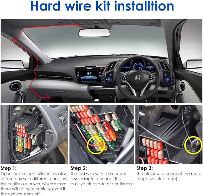 Dash cam Hard Wire Kit,for Garmin Parking Mode Power Cable, Dash Cam 45, 55 65,mini 010-12530-03