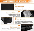 Car Trunk Organizer, Oxford Fabric Waterproof & Anti-Slip Vehicle Storage Box with Leak Proof & Insulated Cooler Bag, Large Capacity Foldable Auto Storage Box for Car, SUV, Truck (Black)