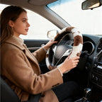 Brown Cow Fuzzy Steering Wheel Cover for Women, Universal Auto Steering Wheel 14-15 Inch Soft Warm Car Interior Accessories with 2PCS Car Coasters, Suitable for Men and Women