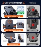 Ultra-Durable Phone Holders for Your Car【96+LBS Strongest Suction】 Car Phone Holder Mount, Safety Certs Cell Phone Car Mount Truck for Dashboard Windshield Vent for iPhone 17 16 15 14 Pro Max