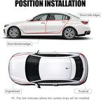 13.1Ft (4M) Car Door Edge Guards, Rubber U Shape Automotive Door Entry Guard Protector Strip, No Glue Required, Universal Vehicle Doors Edge Trim, Exterior Car Accessories (Red, 13.1FT)