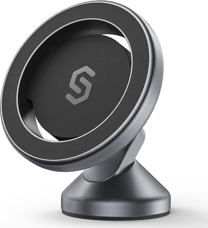 MagSafe Car Mount, Magnetic Car Phone Holder for Car Dashboard, 360° Rotating Strong Magnet Phone Mount with 3M VHB Adhesive, Compatible with iPhone 17/16/15/14/13/12 & MagSafe Cases
