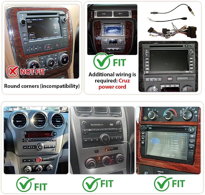 Car Stereo Radio for Chevy Impala 2006 2007 2008 2009 2010 2011 2012 2013, 7" Touchscreen Android 14 Car Radio Stereo Head Unit with CarPlay Android Auto GPS Navi SWC DSP FM WiFi Bluetooth Camera